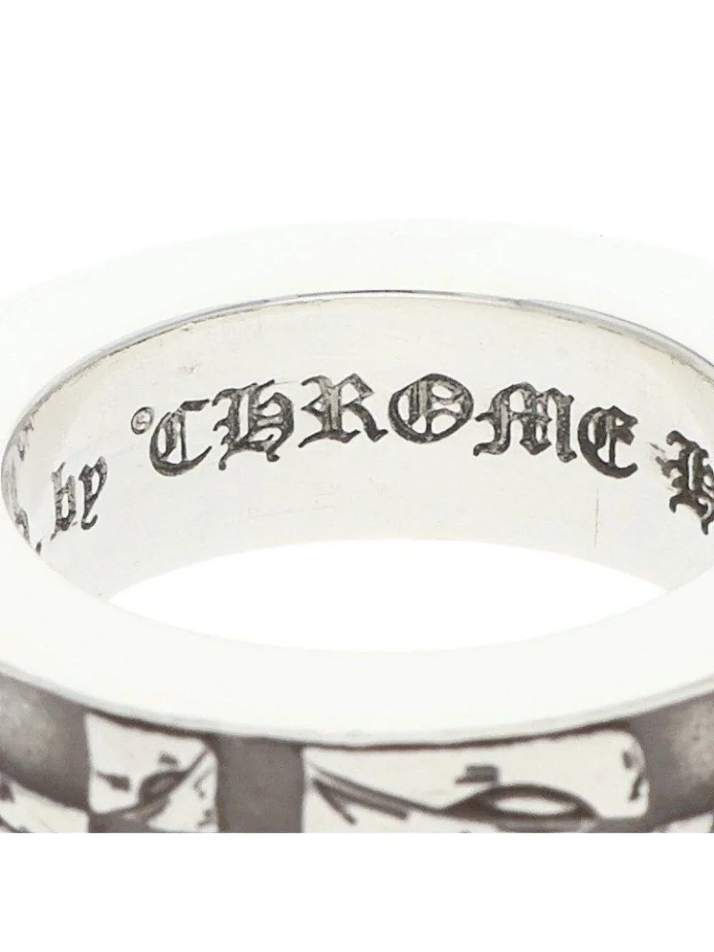Chrome Hearts 99 Eyes Spacer Silver Ring